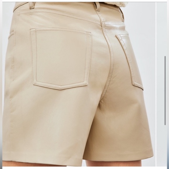Aritzia Wilfred Melina 5” Faux Leather Shorts 0 - Picture 2 of 8